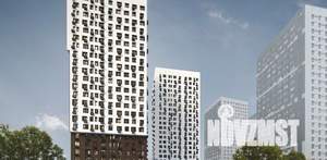 2-к квартира, строящийся дом, 49м2, 9/23 этаж