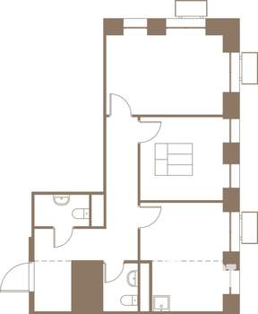 3-к квартира, строящийся дом, 54м2, 18/25 этаж