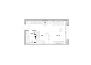 Студия квартира, строящийся дом, 30м2, 10/17 этаж