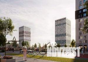 1-к квартира, строящийся дом, 44м2, 22/25 этаж