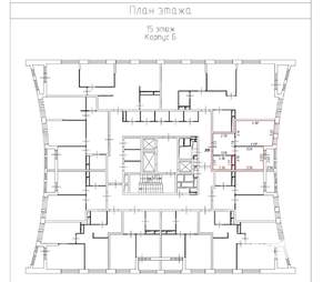 1-к квартира, вторичка, 40м2, 15/22 этаж