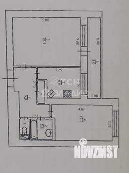2-к квартира, вторичка, 55м2, 6/9 этаж