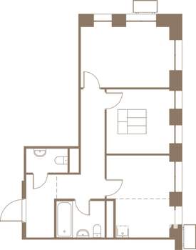 3-к квартира, строящийся дом, 54м2, 4/25 этаж
