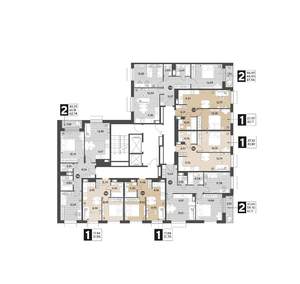 2-к квартира, вторичка, 67м2, 8/12 этаж