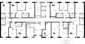 1-к квартира, вторичка, 50м2, 1/17 этаж