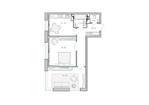 2-к квартира, строящийся дом, 59м2, 4/17 этаж