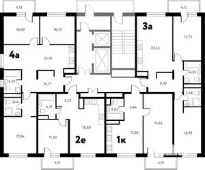 2-к квартира, вторичка, 41м2, 11/17 этаж