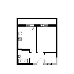 1-к квартира, вторичка, 38м2, 9/9 этаж
