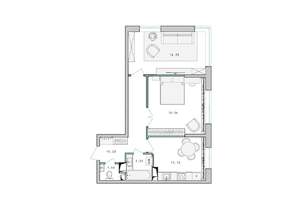 2-к квартира, строящийся дом, 59м2, 9/17 этаж