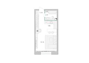 Студия квартира, строящийся дом, 31м2, 2/17 этаж