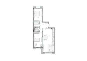 2-к квартира, строящийся дом, 73м2, 9/17 этаж