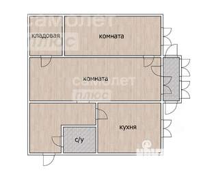 2-к квартира, вторичка, 43м2, 3/5 этаж